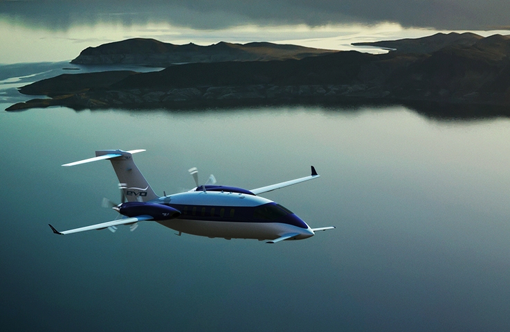 Hartzell 5-blade propellers on Piaggio Avanti EVO