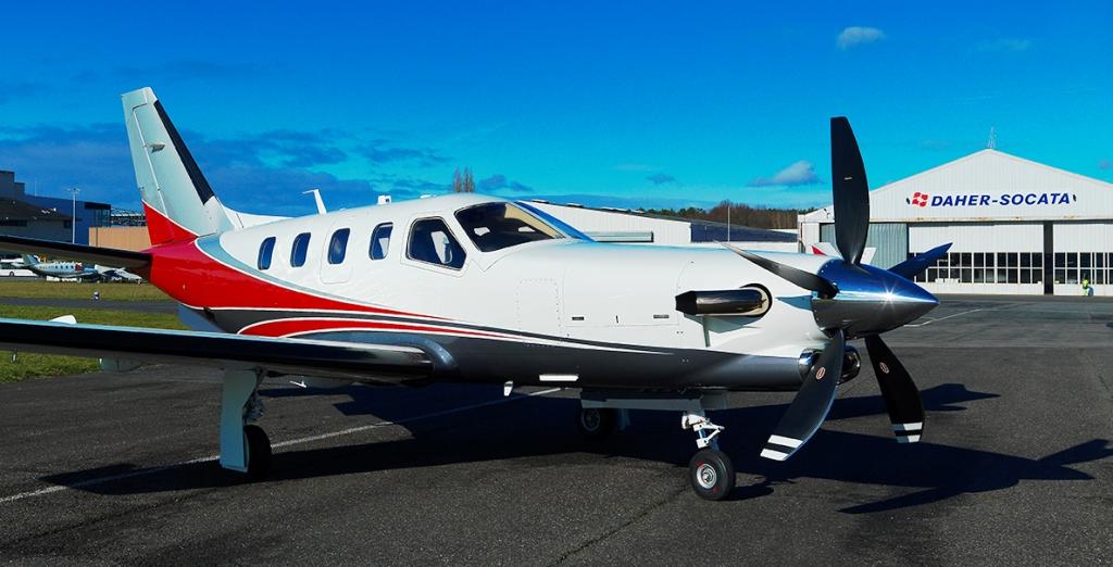 TBM 900 with Hartzell Prop at DAHER-SOCATA Factory in Tarbes, France.